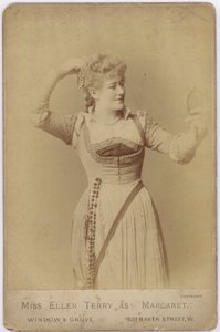 Slečna Ellen Terry jako Margaret (čb fotografie) od English Photographer