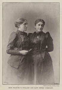 Slečna Frances E Willard a lady Henry Somerset od English Photographer