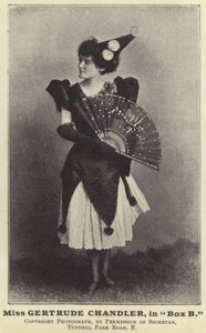 Slečna Gertrude Chandler, v poli B od English Photographer