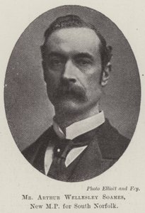 Pan Arthur Wellesley Soames, nový poslanec za jižní Norfolk od English Photographer