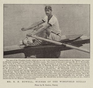 Pan B H Howell, vítěz Wingfield Sculls od English Photographer
