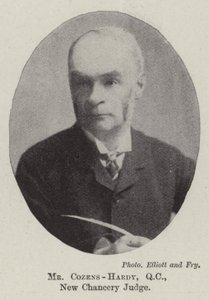 Pan Cozens-Hardy, QC, soudce New Chancery od English Photographer