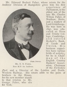 Pan E B Faber, nový poslanec za Andover od English Photographer