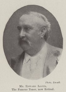 Pan Edward Lloyd, slavný tenor, je nyní v důchodu od English Photographer