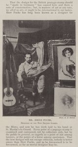 Pan Emile Fuchs, návrhář nových britských známek od English Photographer