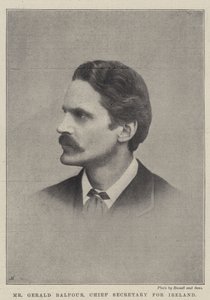 Pan Gerald Balfour, hlavní tajemník pro Irsko od English Photographer