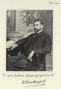 Pan H Rider Haggard, JP od English Photographer