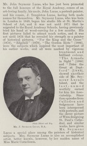 Pan J Seymour Lucas, RA od English Photographer