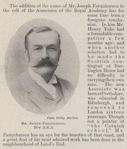Pan Joseph Farquharson, New ARA od English Photographer