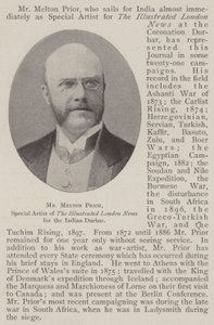 Pan Melton Prior, zvláštní umělec The Illustrated London News pro indický Durbar od English Photographer