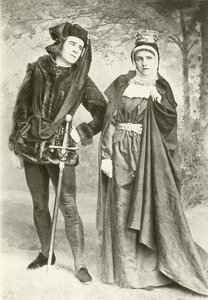 Pan R Mansield a slečna B Cameron jako Richard III a Lady Anne (hlubotisk) od English Photographer