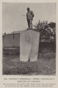 Pan Rhodess Memorial, Model dočasně postavený v Chelsea od English Photographer