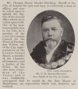 Pan TH Brooke-Hitching, nový šerif City of London od English Photographer