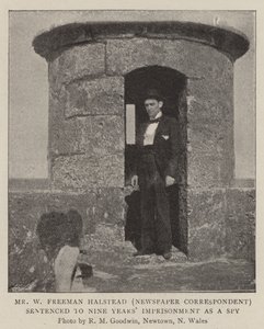 Pan W Freeman Halstead (korespondent novin) odsouzen k devíti letům vězení jako špión od English Photographer