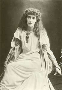 Mrs Beerbohm Tree jako Ofélie (hlubotisk) od English Photographer