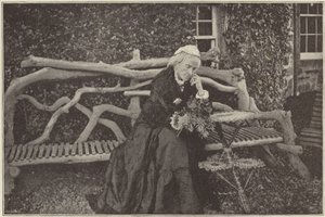 Paní Gladstoneová v zahradě hradu Blackcraig od English Photographer