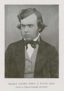 Myles Birket Foster, anglický umělec, jako mladý muž (černobílá fotografie) od English Photographer