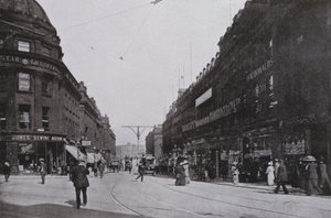 Newcastle, Market Street (černobílá fotografie) od English Photographer