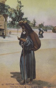 Starý Arab, Egypt (kolorovaná fotografie) od English Photographer