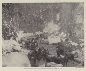 Na cestě na Klondike, Chilkoot Pass Route v roce 1898 od English Photographer