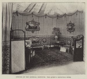 Otevření Imperial Institute, Queens Reception-Room od English Photographer