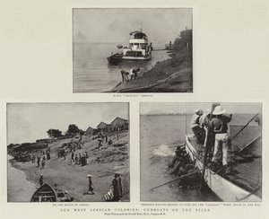Naše západoafrické kolonie, dělové čluny na Nigeru od English Photographer