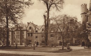 Oxford: Balliol College, západní strana zahradního čtyřúhelníku (čb fotografie) od English Photographer