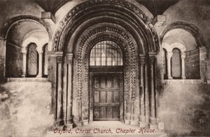 Oxford, Christ Church, Chapter House (č/b foto) od English Photographer