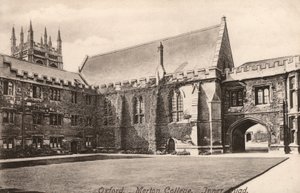 Oxford, Merton College, Inner Quad (černobílá fotografie) od English Photographer