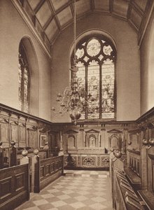 Oxford: Oriel College, kaple (čb fotografie) od English Photographer
