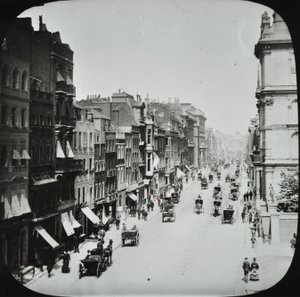 Pall Mall, Westminster LB: při pohledu na východ od Marlborough Road, 1895 od English Photographer