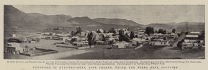 Panorama Burghersdorpu, Cape Colony, kterou Búrové obsadili od English Photographer