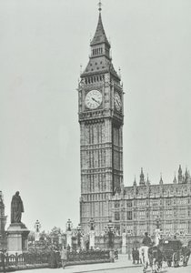 Parliament Square, Westminster LB: Big Ben, 1896 od English Photographer
