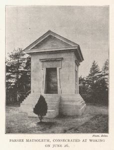 Parsee Mauzoleum, vysvěcené ve Wokingu dne 26. června od English Photographer