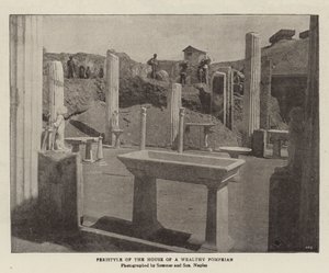 Peristyle domu bohatého Pompeje od English Photographer