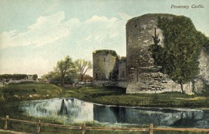 Hrad Pevensey (barevná fotografie) od English Photographer