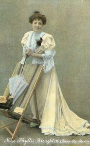 Phyllis Broughton, anglická divadelní herečka (kolorovaná fotografie) od English Photographer