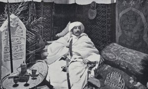 Pierre Loti ve své studii (černobílá fotografie) od English Photographer