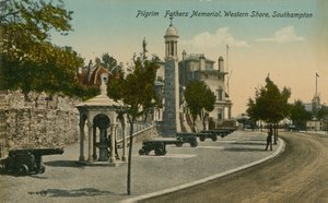 Památník otců poutníků, Western Shore, Southampton. Pohlednice odeslána v roce 1913. od English Photographer