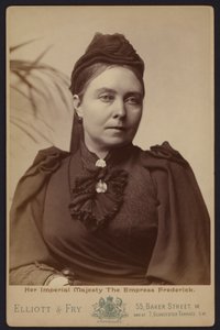 Portrét, Victoria, princezna Royal, která byla provdána za německého císaře Fridricha III. (černobílá fotografie) od English Photographer