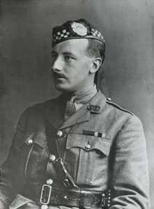 Portrét kapitána Arthura Hendersona VC, 2. prapor Argyll a Sutherland Highlanders, 1915 od English Photographer