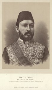 Portrét Tewfik Pasha, Khedive z Egypta od English Photographer