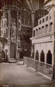Pohlednice s obrazem interiéru Henry V Chantry ve Westminsterském opatství od English Photographer