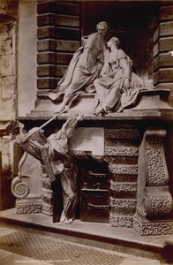Pohlednice s vyobrazením pomníku Lady Elizabeth Nightingale od English Photographer
