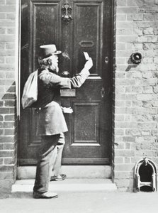 Pošťák v King William Walk, Greenwich, 1885 od English Photographer
