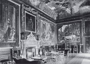 Komnata přítomnosti, hrad Windsor (černobílá fotografie) od English Photographer