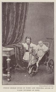Princ George (vévoda z Yorku) a princezna Louise z Walesu (vévodkyně z Fife) od English Photographer