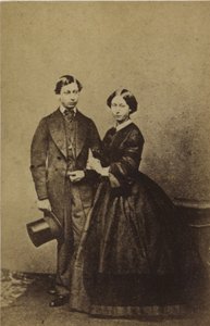 Princ z Walesu a princezna Alice (sépiová fotografie) od English Photographer
