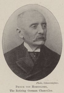 Princ von Hohenlohe, odcházející německý kancléř od English Photographer