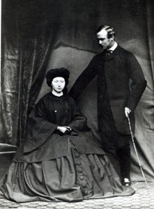 Princezna Alice a princ Ludwig z Hesenska, 1860 od English Photographer